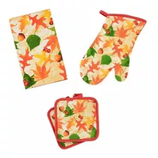 Home Collection Autumn-themed Ropa De Cocina (4piezas)