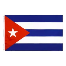 Bandeira Cuba Oficial 1,50x0,90m C/ Anilhas P/ Mastro