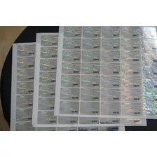 Selos Lacre Original Holográfico 100und 20x30 C/ Numeração