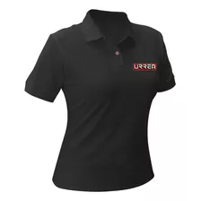 Playera Tipo Polo Para Dama Color Negro Talla Ch