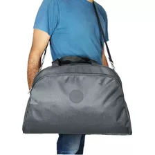 Bolsa De Viagem Masculina E Feminina Black Cor Preto Liso