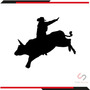 Calca Sticker Vector Latido Amor Por Toros 25x9cm 1pza