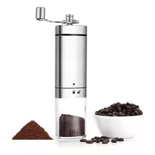 Molino Cafe Manual Acero Vidrio Molinillo Moledor Grinder Color Stainless Steel