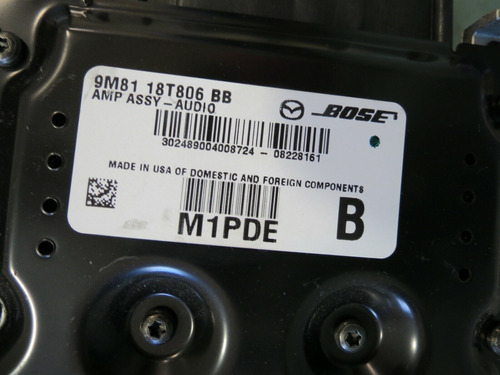  09 10 11 12 13 Mazda 6 Audio Radio Hifi Amplifier Bo Ccp Foto 3