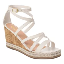 Sandalia Anabela Casual Plataforma Espadrille Blogueira Moda