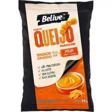 Salgadinho Snack De Milho Queijo Nacho Sem Glúten Belive 35g