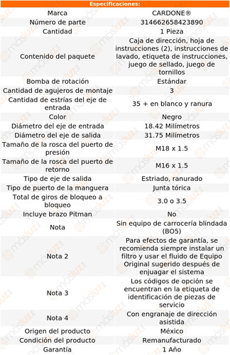 (1) Caja Direccin Hidrulica Cadillac Brougham 91/92 Foto 4