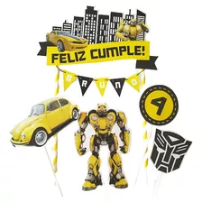 Adorno De Torta Cake Topper Transformers Optimus Bumblebee