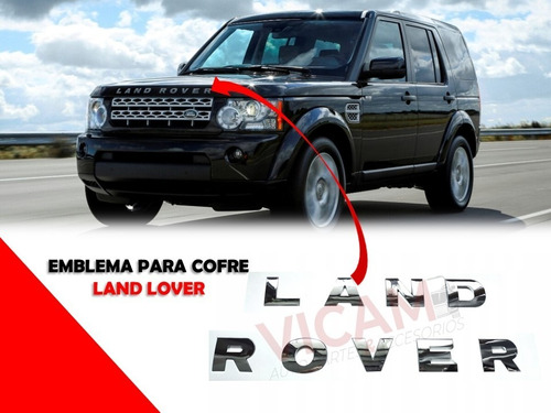 Emblema Letras Para Cofre Land Rover Cromado Foto 2