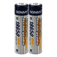 2 Pilas Batería Recargable 18650 De 4800 Mah 3.7v Sdnmy