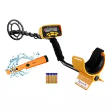 Melhor Detector De Metais Garimpo Md-6250+pinpointer+bateria