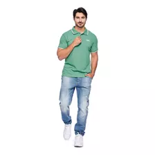 Polo Masculina Red Nose Logo Bordado