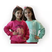 Pacote 2 Camiseta Longa Malha Algodão Infantil Bebe Atacado