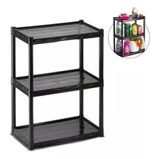 Estante Prateleira Modular 3 Andares Organizadora Arthi Cor Preto