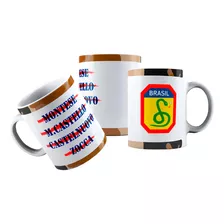 Caneca Cerâmica Locais Batalhas Feb Brasil 2 Guerra Invasão