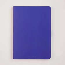 Cuaderno A5 Cosido Monocolor Azul Rayado Monoblock