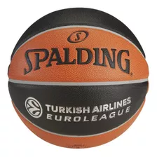 Pelota De Basquet Spalding Nro 7 Cuero Profesional Nba Game Color Naranja Oscuro