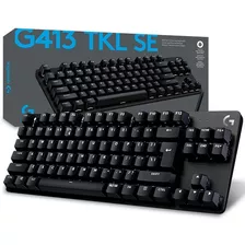 Teclado Gamer Mecánico Logitech G413 Tkl Se (inglés) Color Del Teclado Negro Idioma Inglés Us