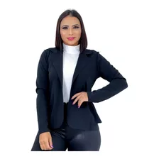 Blazer Casaquinho Feminino Kit 4 Peças Neopreme Terninho 