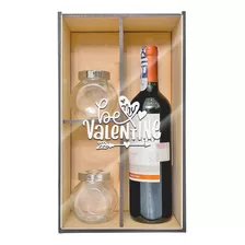 Caja Mdf Con Tapa De Acrílico Grabada Para Vino Sin Botella