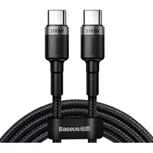 Cabo Usb Tipo C 100w Trançado Para Samsung S23 S22 S21