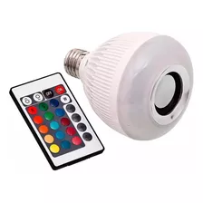 Lâmpada Led 12w Caixa Som Bluetooth 2 X 1 Mp3 Music Bulb 2