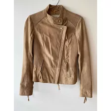 Campera Cuero Oveja Hugo Boss Mujer Talle S