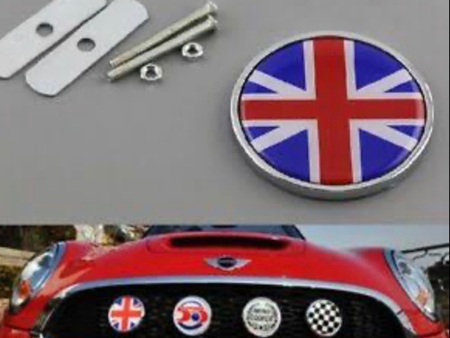 Emblema Mini Cooper Parrilla Modelo Ingles Bandera Inglesa  Foto 7