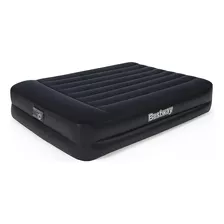 Colchón Cama Inflable 2 Plazas Bestway Negro 