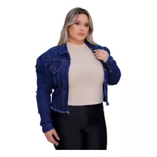 Jaqueta Jeans Plus Size Feminina Com Lycra Super Confortável