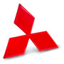 Emblema Mitsubishi 8 Cm Rojo