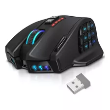 Mouse Gamer Utechsmart Rgb Inalambrico Negro Mate