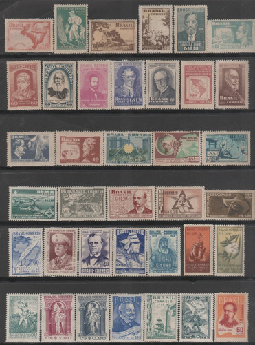 Brasil 1951 Até 1953 - Coleção De Selos Novos - 8890