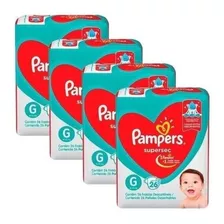 Kit Com 4 Pacotes Fraldas Pampers Atacado Frete Gratis