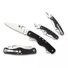 Spyderco Clipitool Rescate Carpeta 35 En Negro Liso G10 ° C