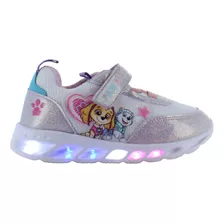 Paw Patrol Tenis Luces Moda Casual Ajuste Confort Niña 87556