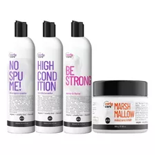 Kit Curly Care No Spume + Máscara Marshmallow E Be Strong