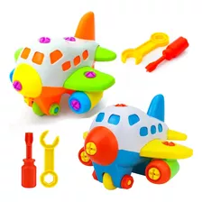 Avião Para Bebês De Brinquedo Didático De Montar Kit C/2