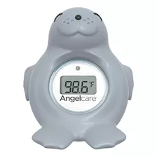 Angelcare Baby Bath & Room Termómetro - Happy Seal, Gris, Bt