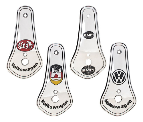 Pera Para Cofre Vw Sedan Vocho Aluminio Logo Y Escudo Vw 1 Foto 8