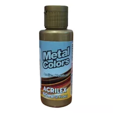 Tinta Acrílica Metal Colors Bronze - 556 - Acrilex - 60ml