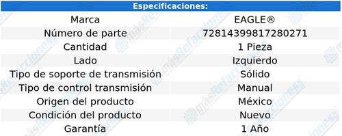 Soporte Transmisin Std Izquierdo Tercel L4 1.5l 95-99 Foto 3