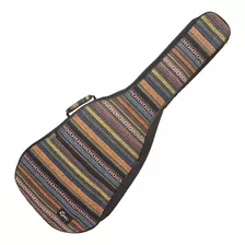 Funda De Guitarra 39p (100cms) Tela Multicolor Epic Color Marrón