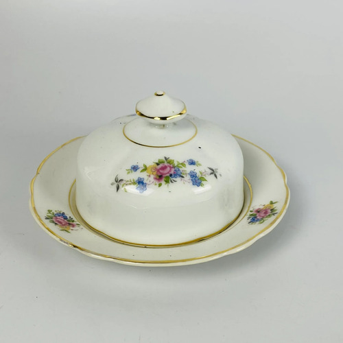 Jogo Chá Porcelana Real Floral Dourado 15 Peças Vintage Branco Florido 7