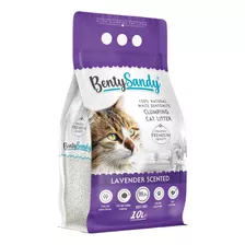 Arena De Gatos Absorbente Bentonita Lavanda Bentysandy 10 L