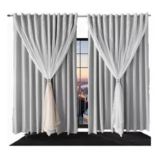 Cortinas Blackout 5,00x4,30 Apartamento Blecaute Branco