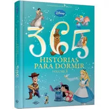 Livro 365 Histórias Disney Luxo Grande Capa Dura Azul