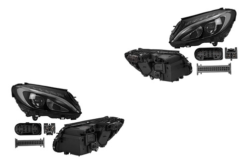 Faro Der O Izq Depo Para Mercedes-benz C200 2015 A 2018 Foto 2