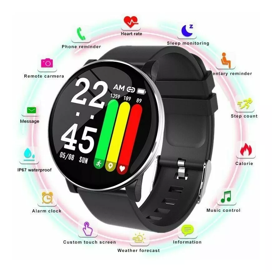 Smart Watch W8 Sport Fitness Tracker Ip67 A Prueba De Agua
