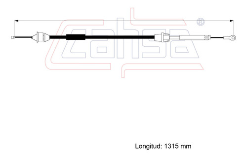 Cable Acelerador Para Plymouth Voyager 2.2l 1987 Foto 2